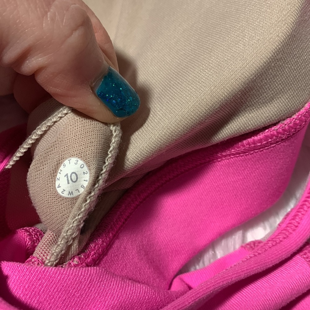 Lululemon Flow Y Bra Light Support A-C Cups, Size 10, Hot Pink - Picture 3 of 3